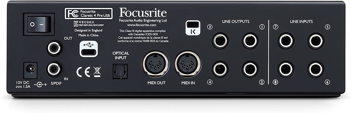 Focusrite Clarett 4Pre USB