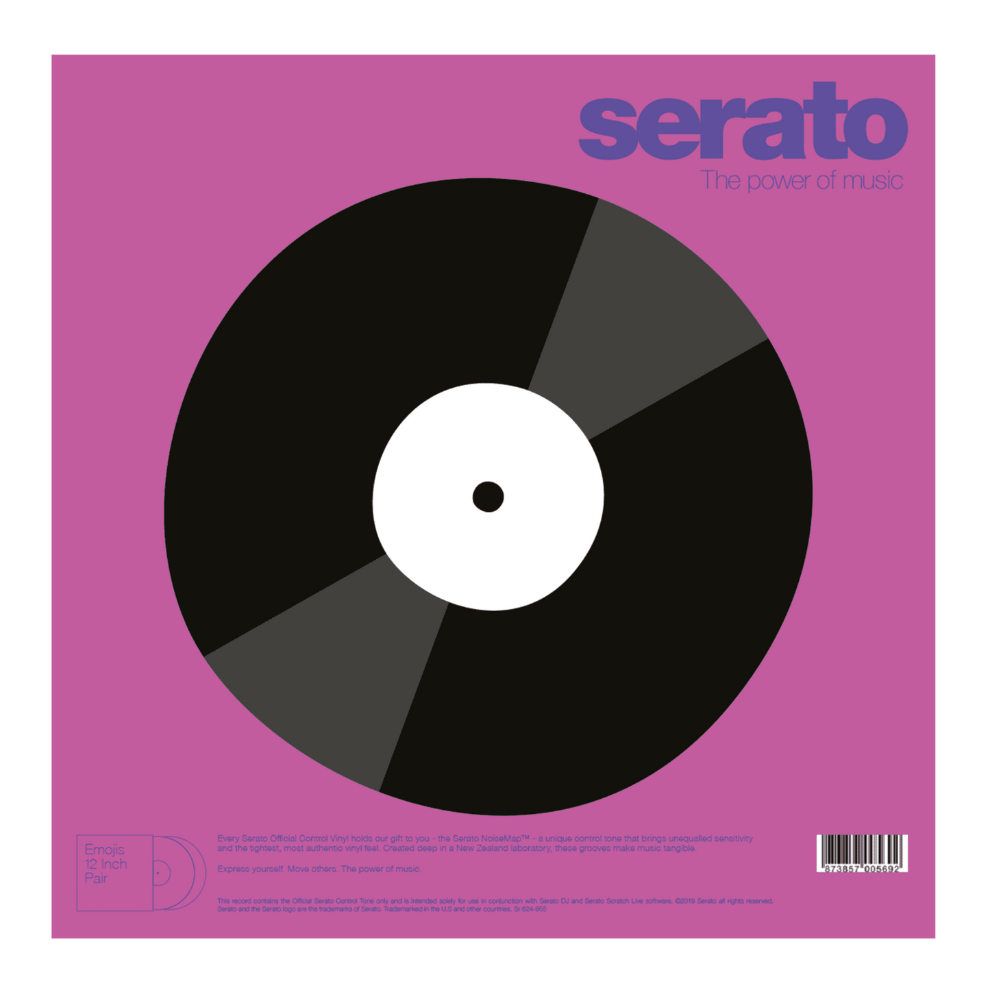 Serato Emoji Series #2 Flame/Record Control Vinyl (Pair) 12"