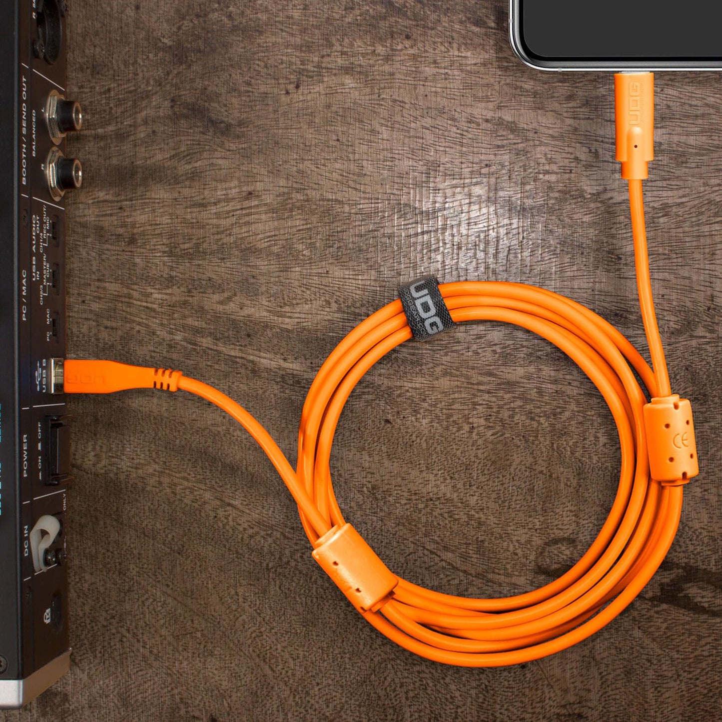UDG Ultimate USB Cable 2.0 C-B Orange Straight