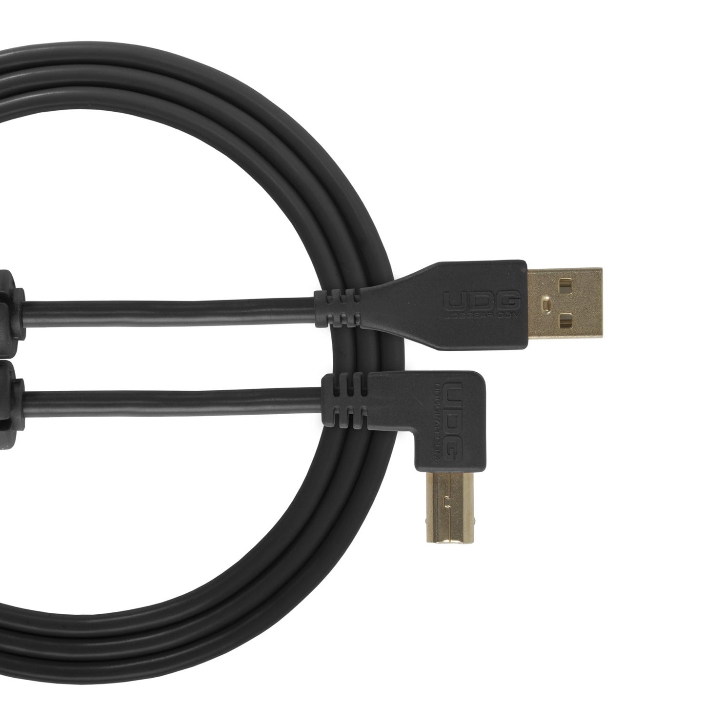 UDG Ultimate USB Cable 2.0 A-B Black Angled