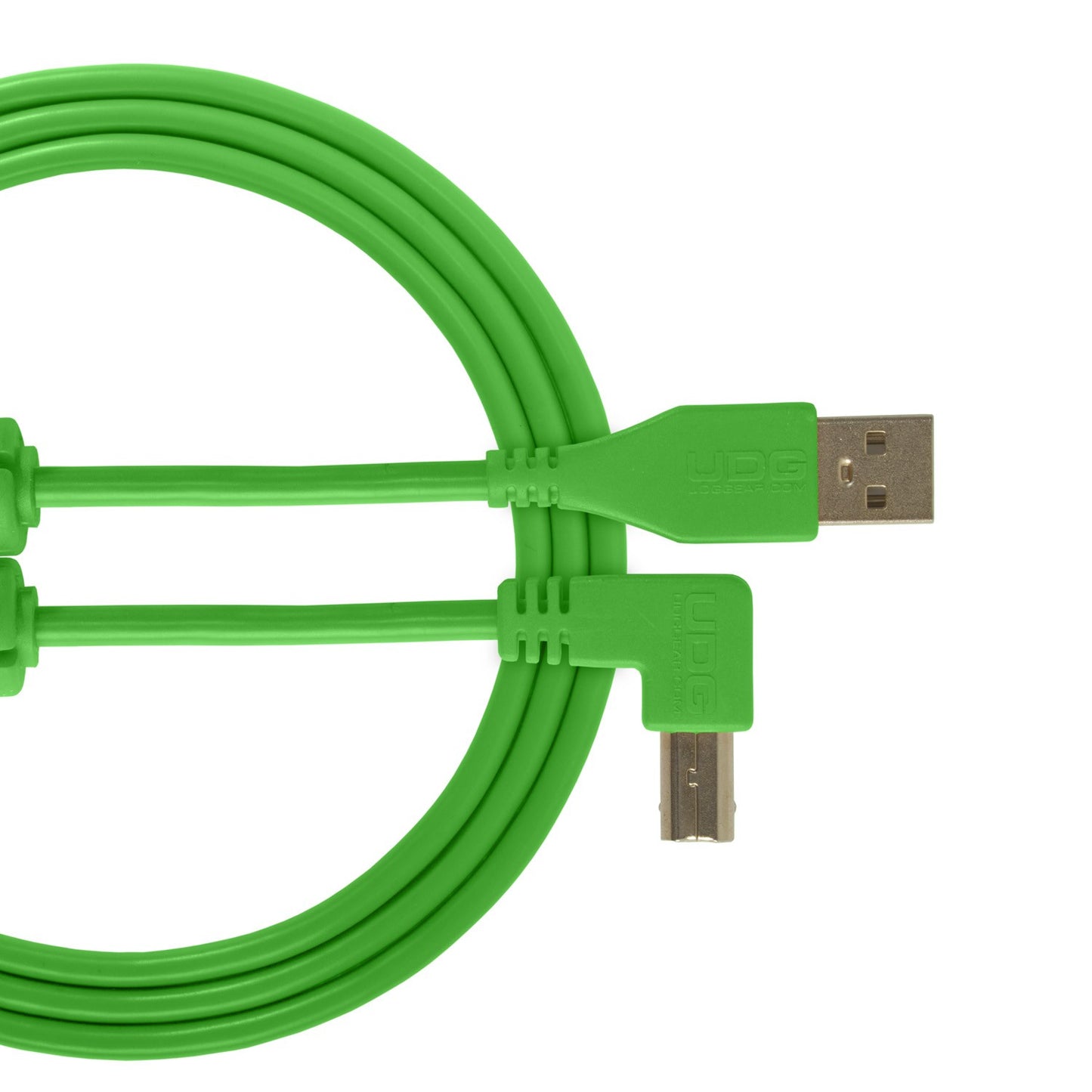UDG Ultimate USB Cable 2.0 A-B Green Angled