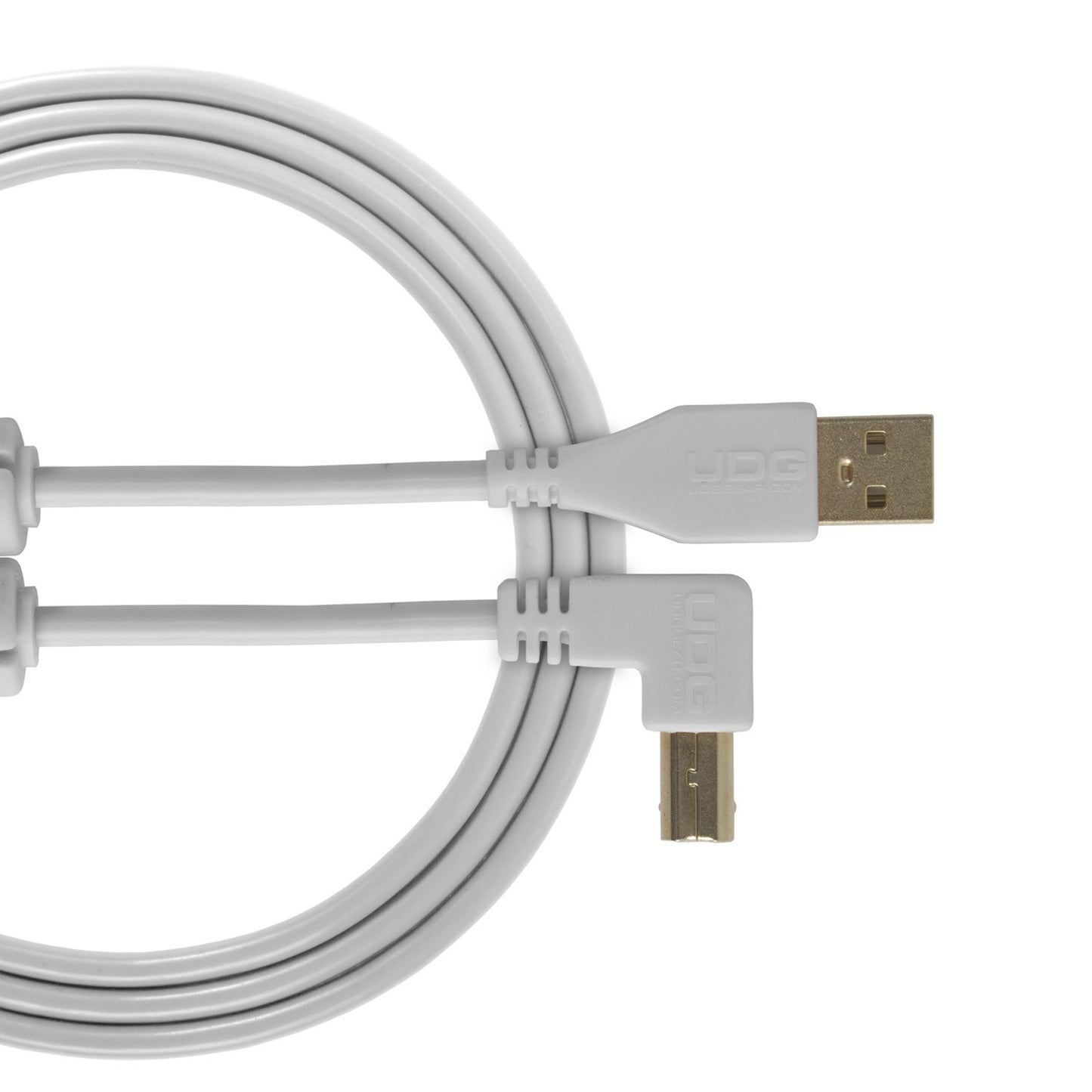 UDG Ultimate USB Cable 2.0 A-B White Angled