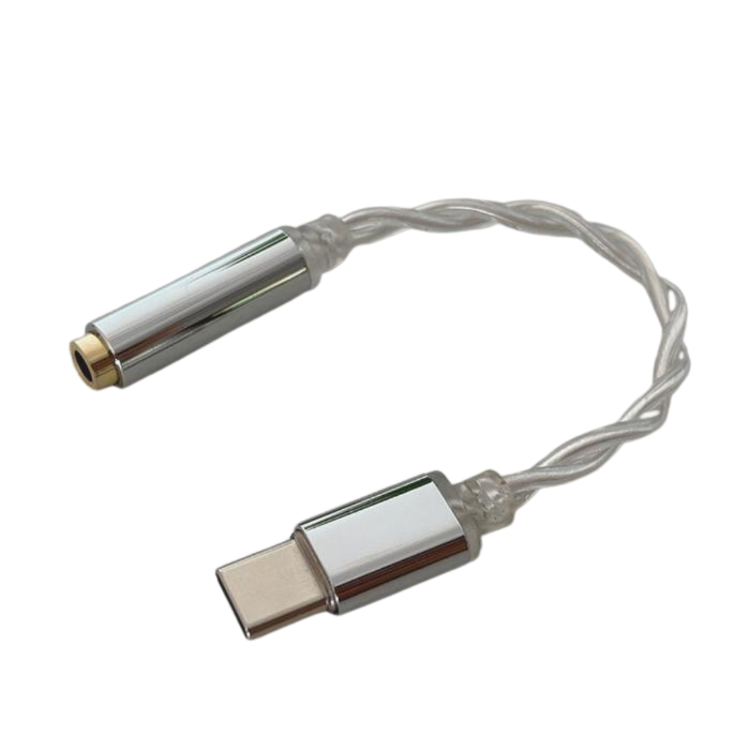 Hi-Res Braid DAC Adaptor USB Type-C to AUX Female Cable