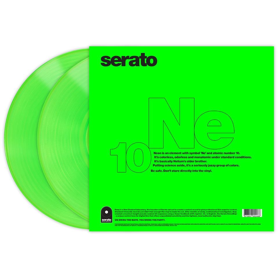 Serato Neon Series Official Control Vinyl (Pair) 12" (Used)
