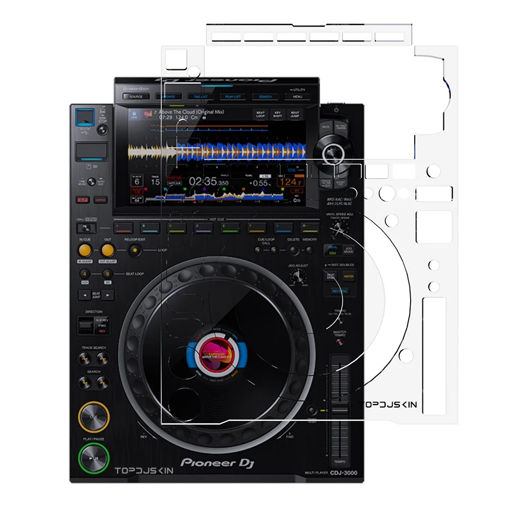 Top DJ Skin Pioneer DJ CDJ-3000 Protective Overlay