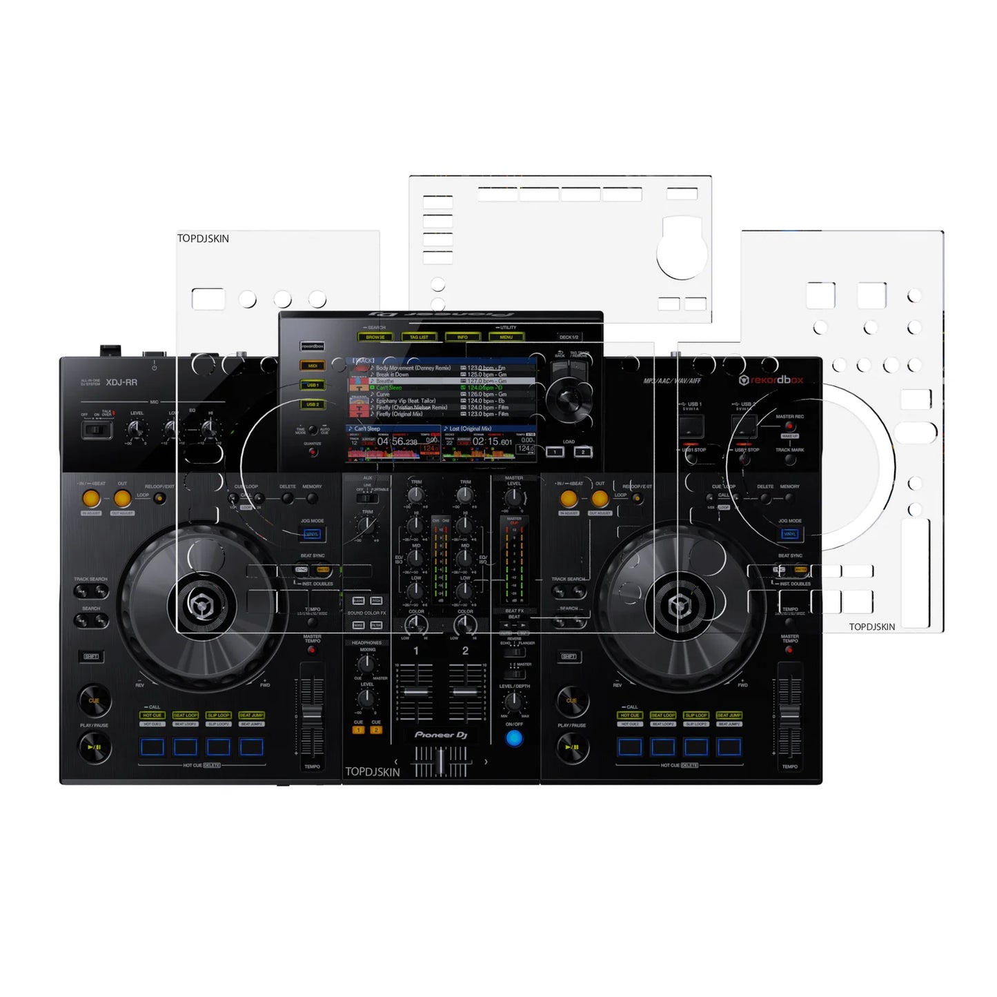 Top DJ Skin Pioneer DJ XDJ-RR Protective Overlay