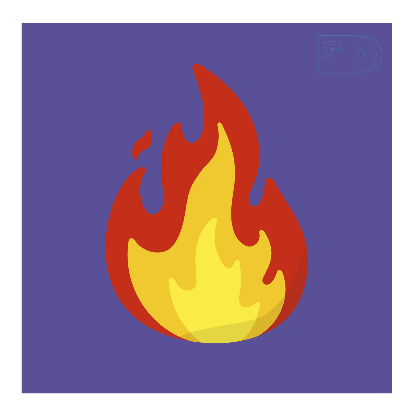 Serato Emoji Series #2 Flame/Record Control Vinyl (Pair) 12"