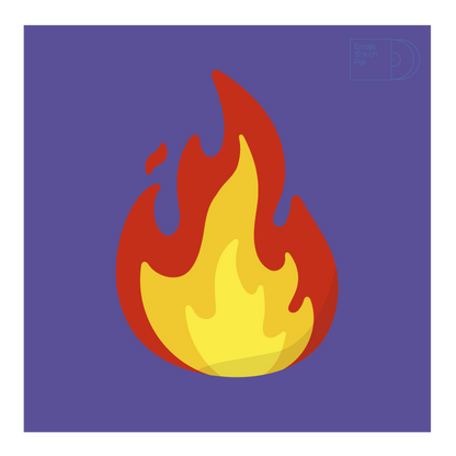 Serato Emoji Series #2 Flame/Record Control Vinyl (Pair) 12"