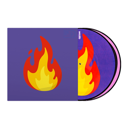 Serato Emoji Series #2 Flame/Record Control Vinyl (Pair) 12"