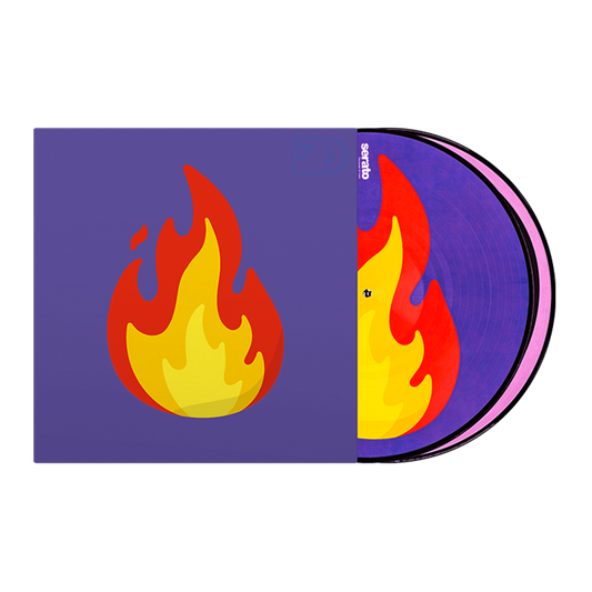 Serato Emoji Series #2 Flame/Record Control Vinyl (Pair) 12"