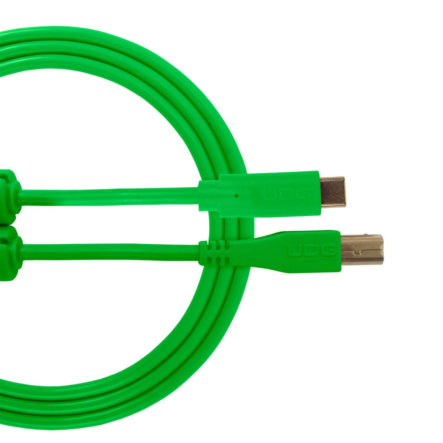 UDG Ultimate USB Cable 2.0 C-B Green Straight