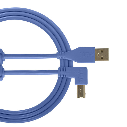 UDG Ultimate USB Cable 2.0 A-B Light Blue Angled