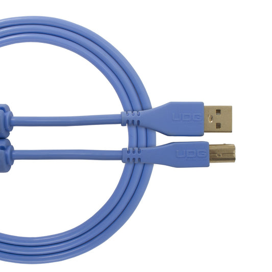 UDG Ultimate USB Cable 2.0 A-B Light Blue Straight